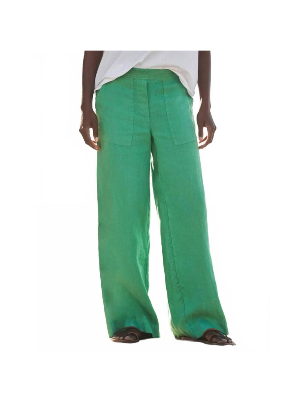 FRANK & EILEEN madeline linen pant in kelly green
